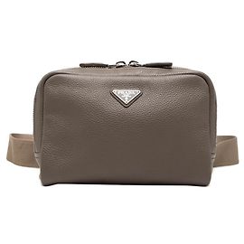 Bolso de hombro Prada de piel beige Beige