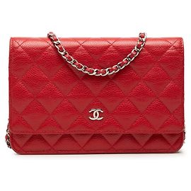 Sac à épaule Chanel Matelassé Coco Mark Chain Rouge