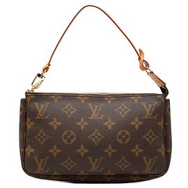 Sac à épaule Louis Vuitton Monogram Pochette Accessoires Marron