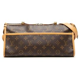 Bolsa Tiracolo Louis Vuitton Monogram Popincourt Long Marrom