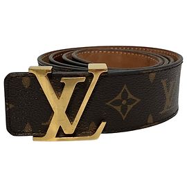 Louis Vuitton Monogram Ceinture LV Initial Belt Marrom