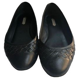 Bottega Veneta Ballerines Cuir Noir Noir