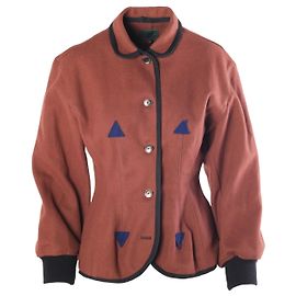 Jean Paul Gaultier Junior Runway Felted Wool Corset Jacket Brown Other