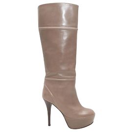 Marni Plateaustiefel mit Absatz Taupe Größe 36 Beige