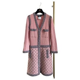 Vestido Chanel 15K de lã multicolorido color-block Outro