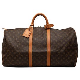 Louis Vuitton Monogram Keepall 60 Reisetasche Braun Braun
