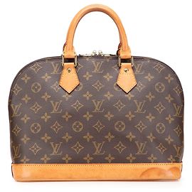 Bolso de mano Louis Vuitton Monogram Alma PM Marrón Castaño