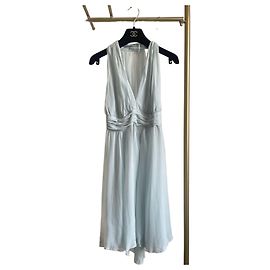 Chanel 25S Silk Dress Blue Other