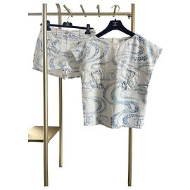Chanel 25M Shorts Blau Baumwolle Andere
