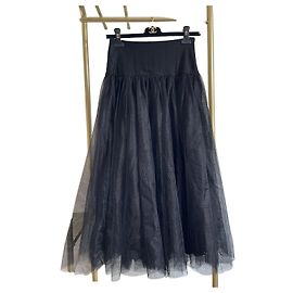 Gonna Dior nera in tulle e garza poliestere taglia 34 Altro