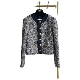 Chaqueta de tweed gris Céline 21FW Otro
