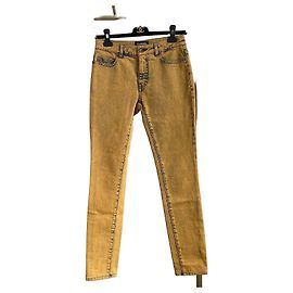 Jeans Chanel Amarelos em Denim Outro