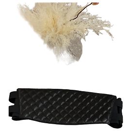 Chanel Steppgürtel aus Lammleder Schwarz Andere