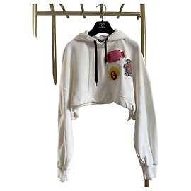 Louis Vuitton White Cotton Short Hoodie XS Other