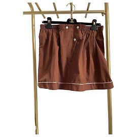 Prada Khaki Viscose Midi Skirt Other