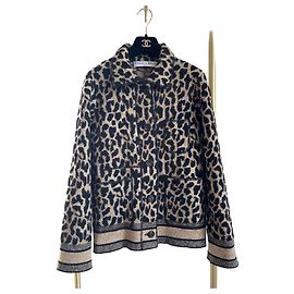 Cardigan Dior en laine imprimé léopard Autre