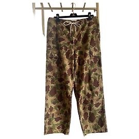 Pantalones Céline Camuflaje de Algodón Khaki Otro