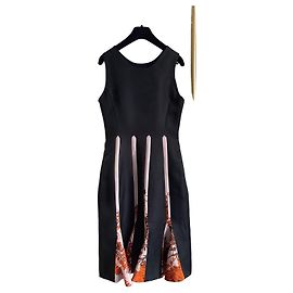 Vestido Dior Silueta Bubble Tulipán Negro de Poliéster Otro