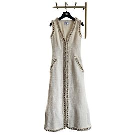 Chanel Metropolis Tweed Dress Ecru Other
