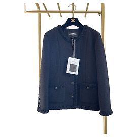 CHANEL 25S Jacke aus schwarzem Tweed Andere