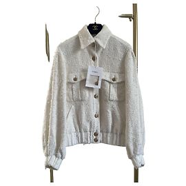 Veste en tweed Chanel 21P blanche Autre