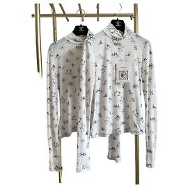 Chanel 25N Pull en laine col roulé blanc Autre