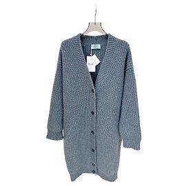 Long cardigan en laine gris Prada Autre
