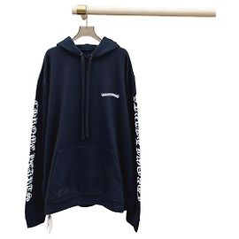 Chrome Hearts Sweatshirt Schwarz Baumwolle Scroll Print Andere
