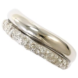 Autre Marque Platin-Bandring mit Diamant Andere