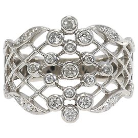 Autre Marque Anillo Alianza de Platino con Diamante Otro