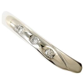 Autre Marque Anillo Alianza de Platino con Diamante Otro