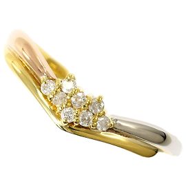 Autre Marque Anello fede in platino e oro giallo 18K con diamante D'oro Altro