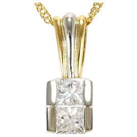Autre Marque Collana in platino e oro giallo con diamanti D'oro Altro
