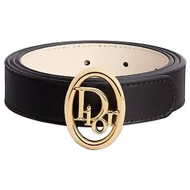 Ceinture Dior 30 Montaigne boucle CD Noir Doré