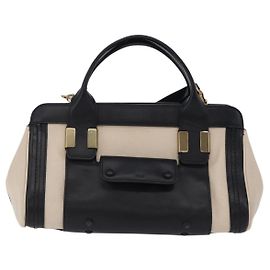 Chloé Sac Alice Satchel Chloe en cuir Medium Noir
