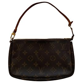 Louis Vuitton Pochette Accessoires Monogram Canvas Mini Braun