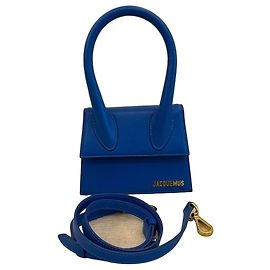 Jacquemus Chiquito Mini Sac à Main - Cuir Bleu Bleu