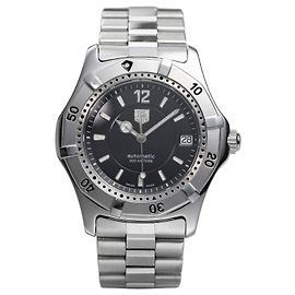 Tag Heuer Professional 2000 Automatic Vintage Orologio Uomo Nero Data 38 mm Nero Argento