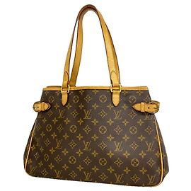 Saco Tote Horizontal Louis Vuitton Monogram Batignolles Marrom