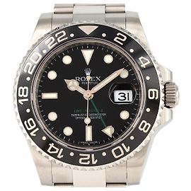 Reloj Rolex GMT-Master II de acero inoxidable Negro