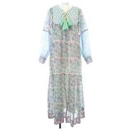 Autre Marque Robe SZ Blockprints Rose Bleu Orange