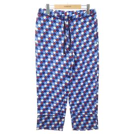 Moncler Silk Pants Blue