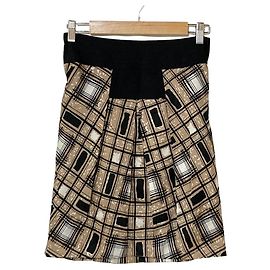 Falda estampada SPORTMAX Max Mara Negro Blanco Beige