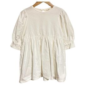 Autre Marque Top Cut and Sewn yori com mangas bufantes e bainha arredondada Branco