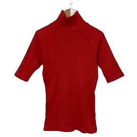 Autre Marque 45R High Neck Rib Knit Rot