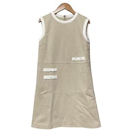 Autre Marque Kitamura Sleeveless Dress Beige