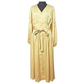 Autre Marque Vestido estampado con cinta THE IRON Amarillo