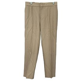 Autre Marque Drawer gerade geschnittene Gabardine-Hose Beige Andere