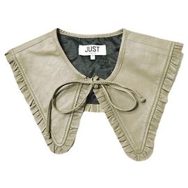 Autre Marque JUST FEMALE Lamb Leather Collar Beige