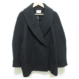 Autre Marque CLANE OVER TWEED COAT Tweed Coat Black
